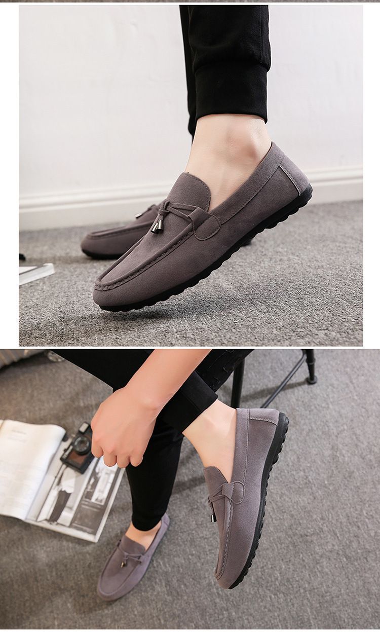 Herrskor Herrmockasiner Slip-on Trendiga slip-on skor för män Alla matchande lata skor Casual koreansk stil Heta rea_voghion.com