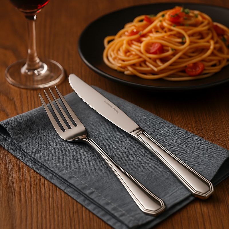 16-Piece Luxury Premium Silverware Dinnerware Tableware Set For Home - Stainless Steel Flatware Service For 4 With Forks, Knives, Spoons, And Teaspoons - Durable, Elegant, And Rust-Resistant Cutlery F_voghion.com
