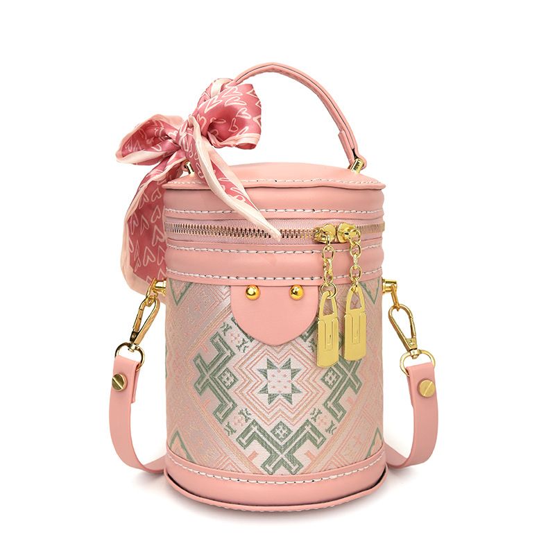 DIY Handmade Intangible Cultural Heritage Zhuang Brocade Embroidery Crossbody National Style Light High-end Sense_voghion.com