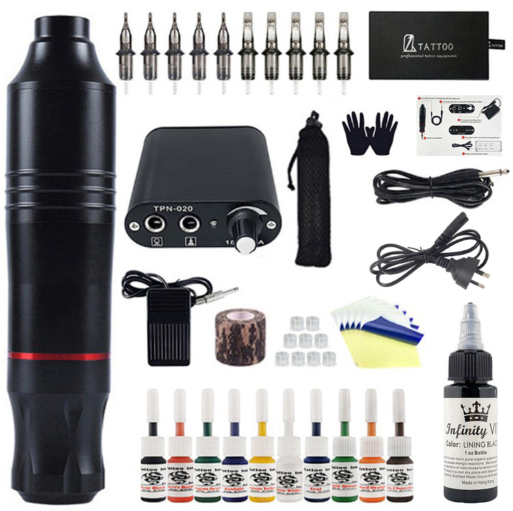 Ou Liang Equipment Lishi No.2 Motor Pen Beginner Tattoo Machine Set_voghion.com