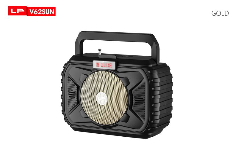 LP-V62SUN Ny Bluetooth-högtalare Mini-insatskort Utomhus Solpanel Laddningsantenn Radio Nödström_voghion.com