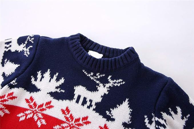 Pull en tricot doux pour enfants, motif dessin animé, unisexe, avec imprimés amusants (100-140 cm)_voghion.com