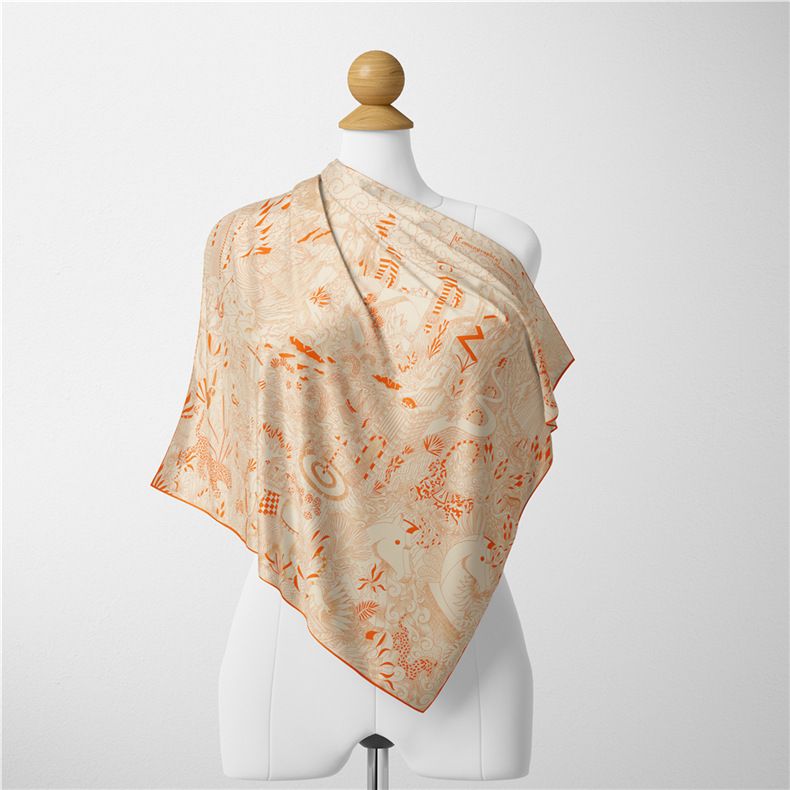 Versione coreana di simulazione di architettura floreale verde dolce in seta versatile per le donne in primavera e in estate, elegante_voghion.com