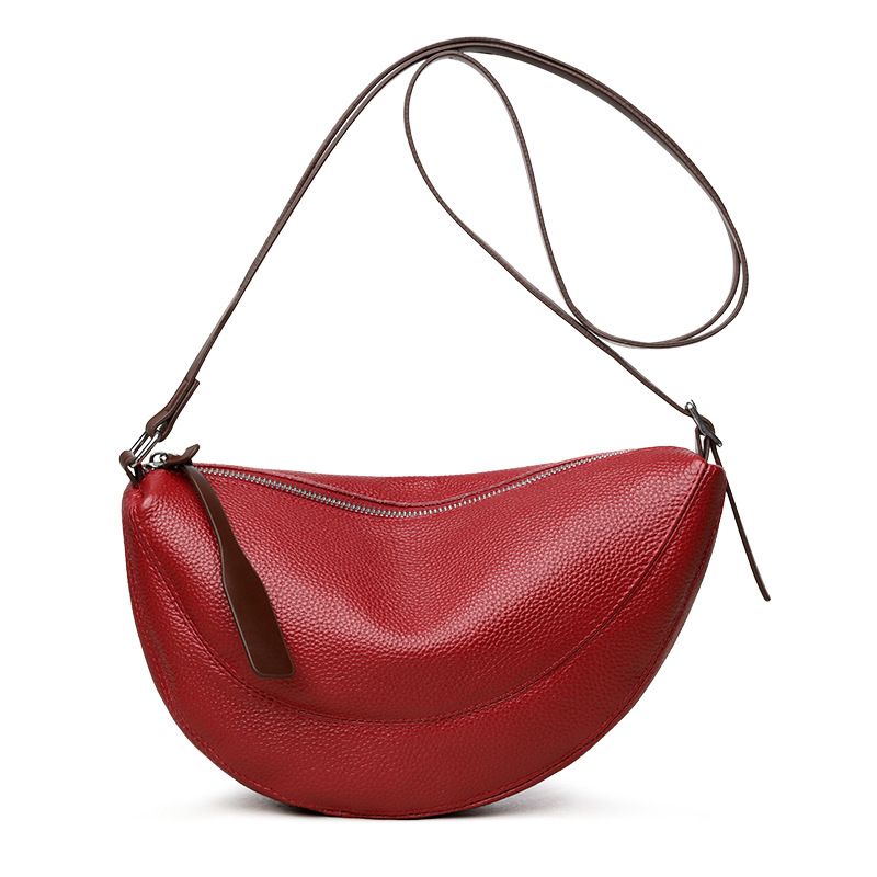 Große Kapazität Sommer 2025 Neue Nische Top Schicht Rindsleder Pendler Kleine Echtes Leder Einzelne Schulter Umhängetasche Für_voghion.com