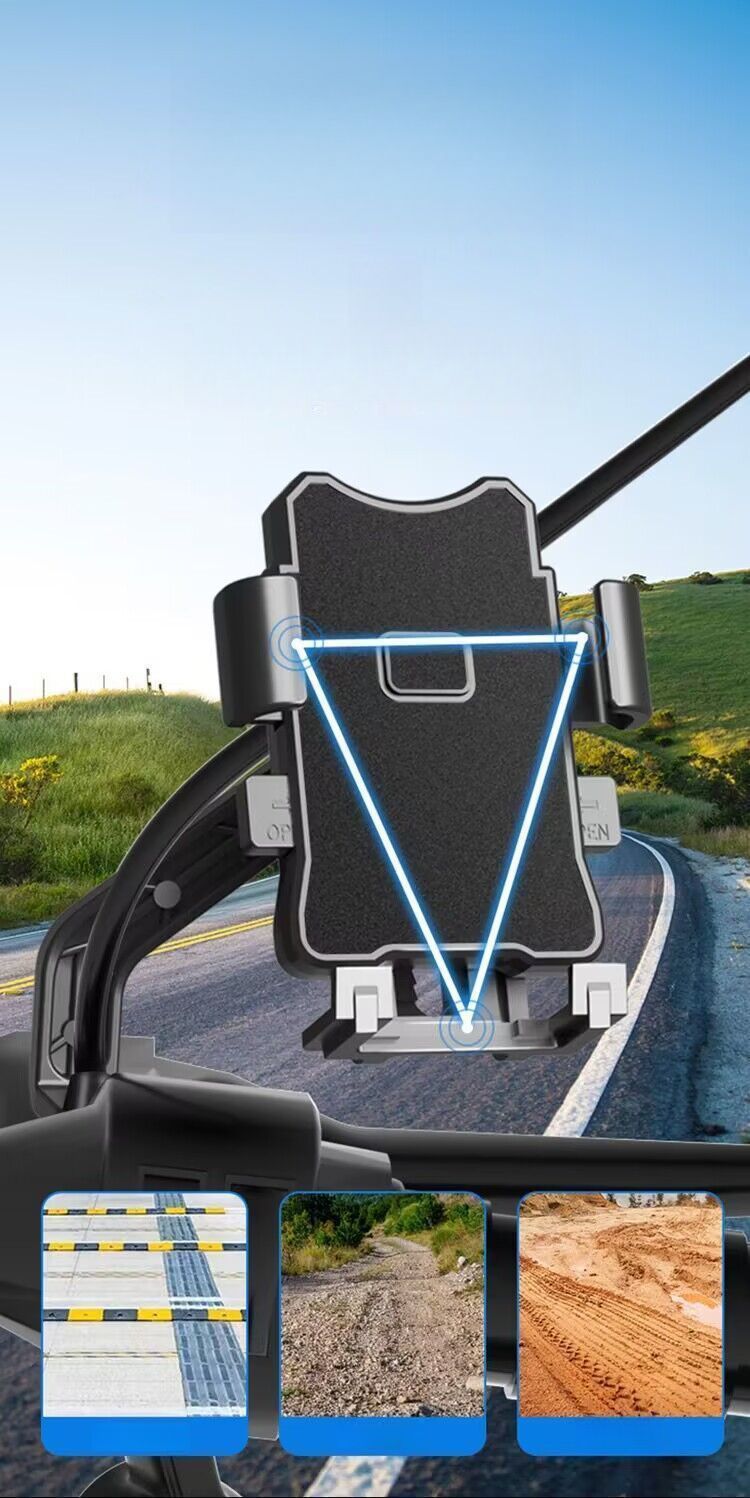 Supporto universale per telefono con navigatore per moto, scooter elettrico e bicicletta_voghion.com
