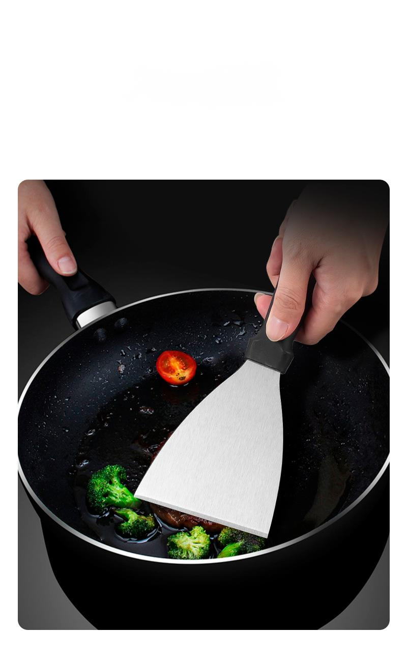 Sıcak Satış Paslanmaz Çelik Açık Hava Seti 3 Parça Teppanyaki Spatula Barbekü Aleti Et Presi_voghion.com