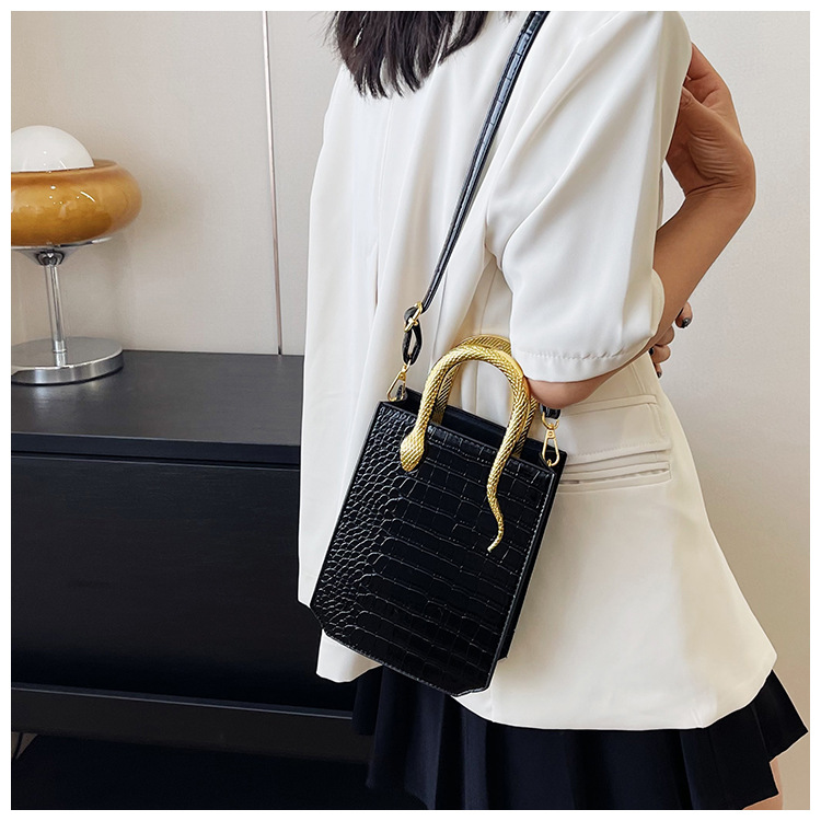 Autumn and winter new network red Korean version of stone personality ins bright face Tote hand bill shoulder crossbody bag_voghion.com