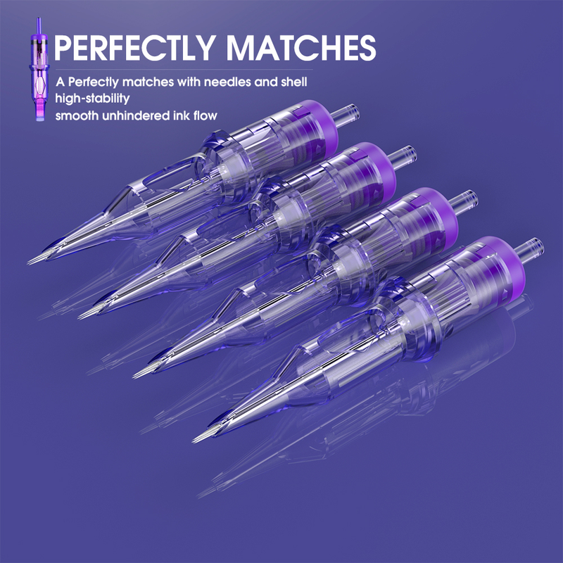 Aghi per cartucce per tatuaggi Pro RL Round Liner Ago per tatuaggio di sicurezza sterilizzato monouso per macchine da tatuaggio Grip 20 pz / lotto_voghion.com