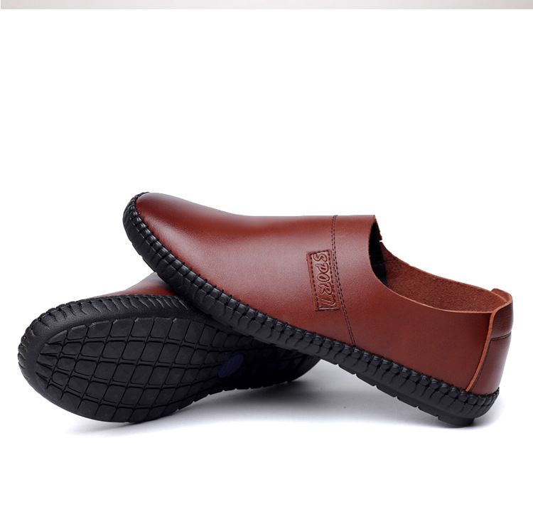 2025 Spring New British Style Men's Loafers Casual Versatile Soft Sole Driving Shoes_voghion.com