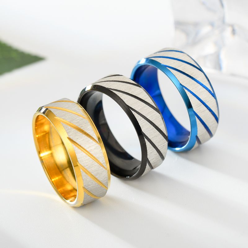 Yiwu Men's Titanium Engraved Fashion Stainless Steel Ring Good Quality Direct_voghion.com