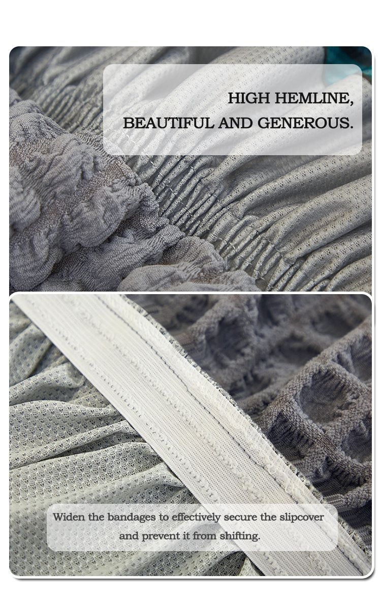 Housse de canapé élégante en gaze à bulles – Housse respirante et élégante pour la protection des meubles de salon (plusieurs couleurs et tailles)_voghion.com