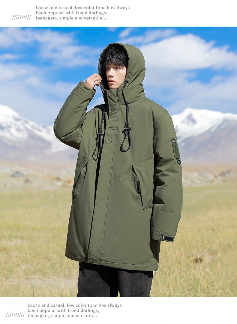 Herren-Winterparka – Robuster Kapuzenmantel | Wasserabweisendes Außenmaterial | Outdoor-taugliche Passform | Abenteuer-Styling (S-3XL) in Schwarz/Khaki/Armeegrün_voghion.com