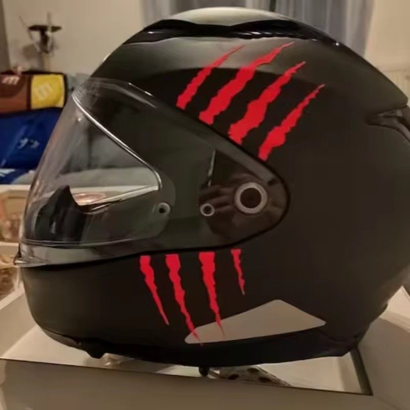 Helmet Stickers Monster Ghost Claw Line Stripes DIY Motorcycle Tank Scooter Body Decoration_voghion.com