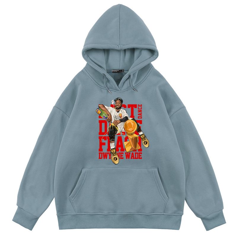 Felpa con cappuccio da basket Wade Flash con cartoni animati 370G per uomo e donna, vestibilità ampia, autunno e inverno, vestiti alla moda_voghion.com
