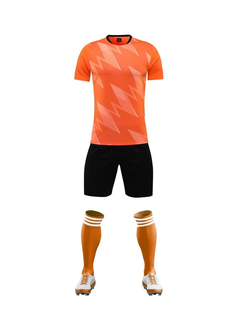 Speed Traiig Suit, Short Sleeved Shirt, Pritable Football Suit Set, Sweat Absorbig Breathable For Adults Ad_voghion.com