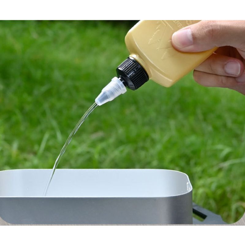 Dispenser di olio portatile da 100 ml - Bottiglia per condimenti da campeggio a prova di perdite per olio da cucina e salse | Set da cucina da viaggio compatto con imbuto (confezione da 2, senza BPA)_voghion.com