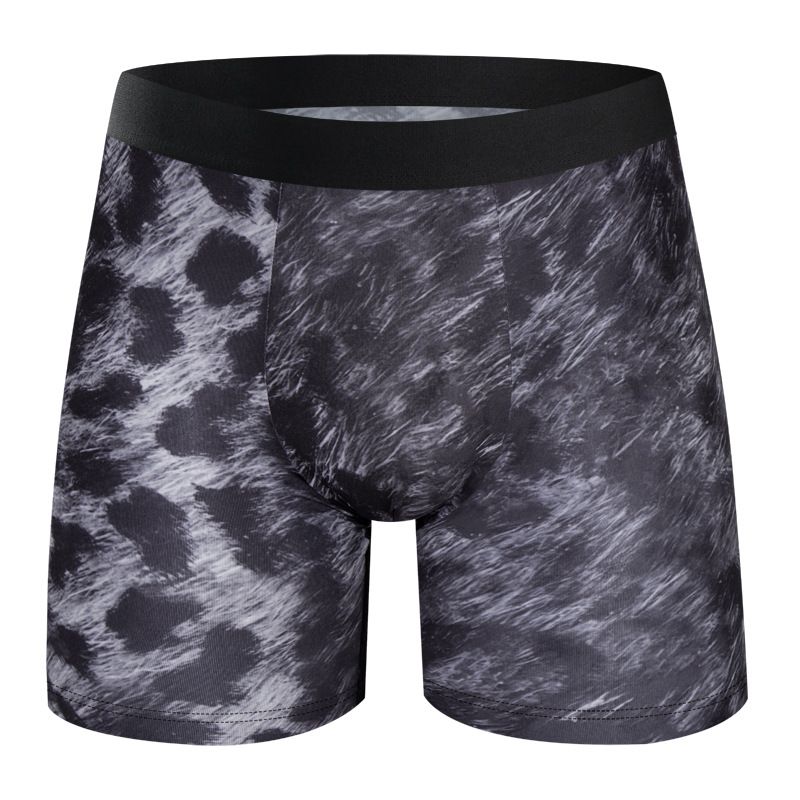 Bulk Pack Men's Printed Boxer Briefs, Long Leg Anti-Chafing Design With Breathable Fabric_voghion.com