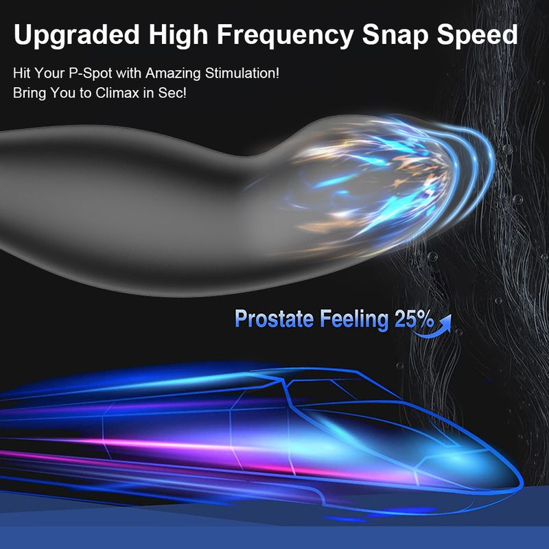 Anal Plug Vibration Prostate Stimulation 10 Frequency Butt Insertion Massager_voghion.com