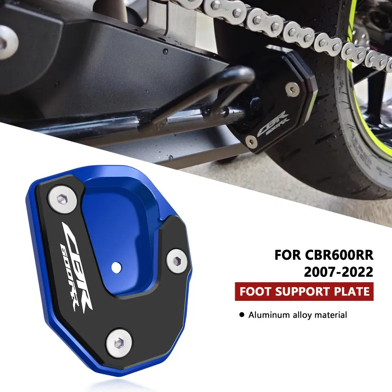 Pro motocykl CNC Kickstand Boční stojan Prodlužovací podložka zvětšovací nosná deska cbr600rr cbr600 rr PRO CBR600RR_voghion.com
