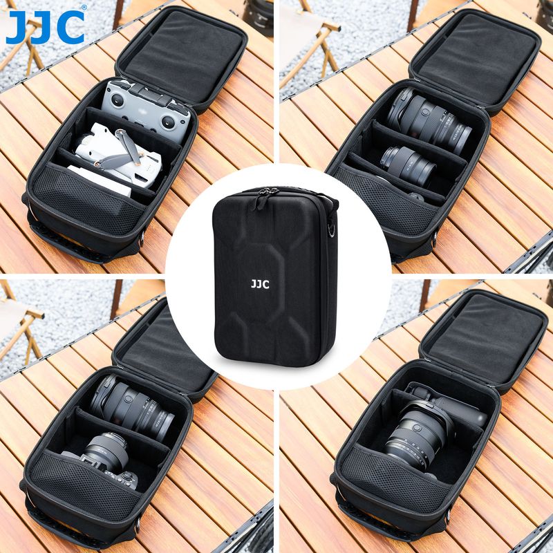 JJC Hard Shell Case Bag EVA Camera Pouch For Canon R5 R6 R8 Nikon Z5 Z6 Z7 II Z8 FUJIfilm X-T50 With Lens & DJI Mini_voghion.com