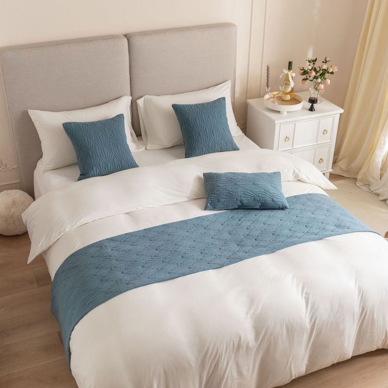 Nueva toalla de cama de terciopelo holandés con patrón de concha súper suave para hotel de alojamiento familiar_voghion.com