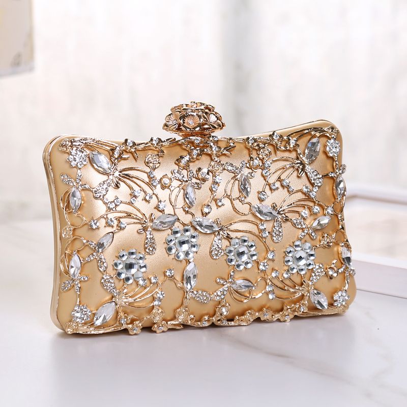 Borsa da sera tempestata di diamanti Hengshang da donna, pochette versatile per banchetti e abiti formali_voghion.com