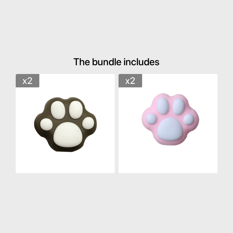 1 pz. Simpatica protezione per cavi a forma di zampe di gatto per iPhone, kawaii, rosa, da scrivania, per cavi USB, organizer per cavi._voghion.com