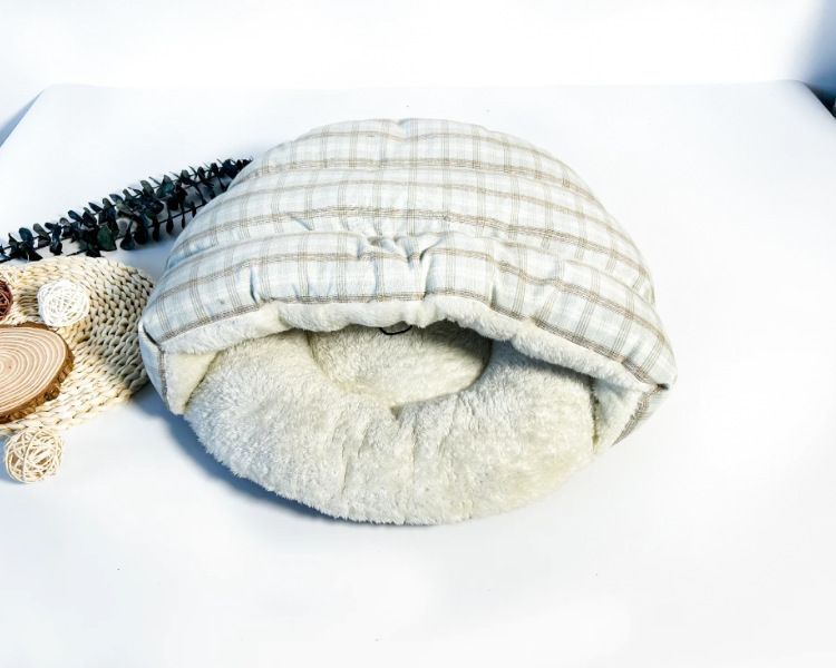 Winter dog nest, thickened and warm pet dog, cat semi enclosed nest_voghion.com