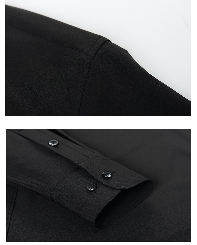 Camicie da uomo a maniche lunghe 2025, abbigliamento formale da lavoro, camicetta sociale, camicie elastiche da uomo, vestibilità slim fit, camicia da uomo_voghion.com
