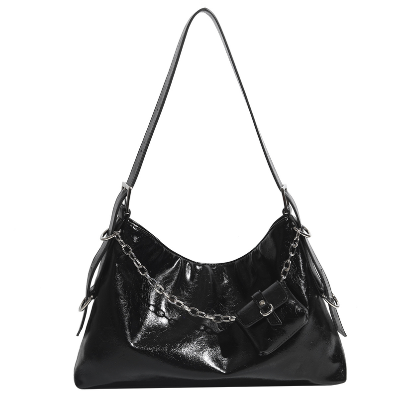 New style simple underarm bag large-capacity leisure fashion headset bag commuter one-shoulder tote bag_voghion.com