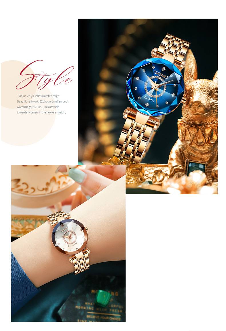 Women Watches Ladies Waterproof Stainless Steel Analogue Wrist Watch Elegant Diamond Quartz Watch for Women Ladies Girls Mothers Day Gifts_voghion.com