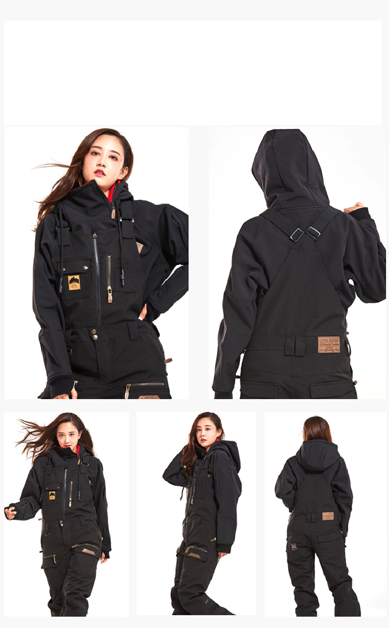 Pantalones de esquí con correa de snowboard, mono hipster, pantalones de esquí para mujer, mono de nieve salvaje nuevo_voghion.com