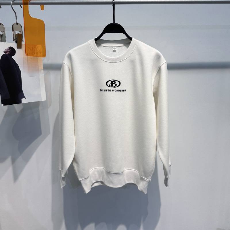Abbigliamento maschile Inverno Plus Velluto Girocollo Felpa Moda Semplice Tridimensionale Stampa Felpa Pullover Coppia High Street_voghion.com