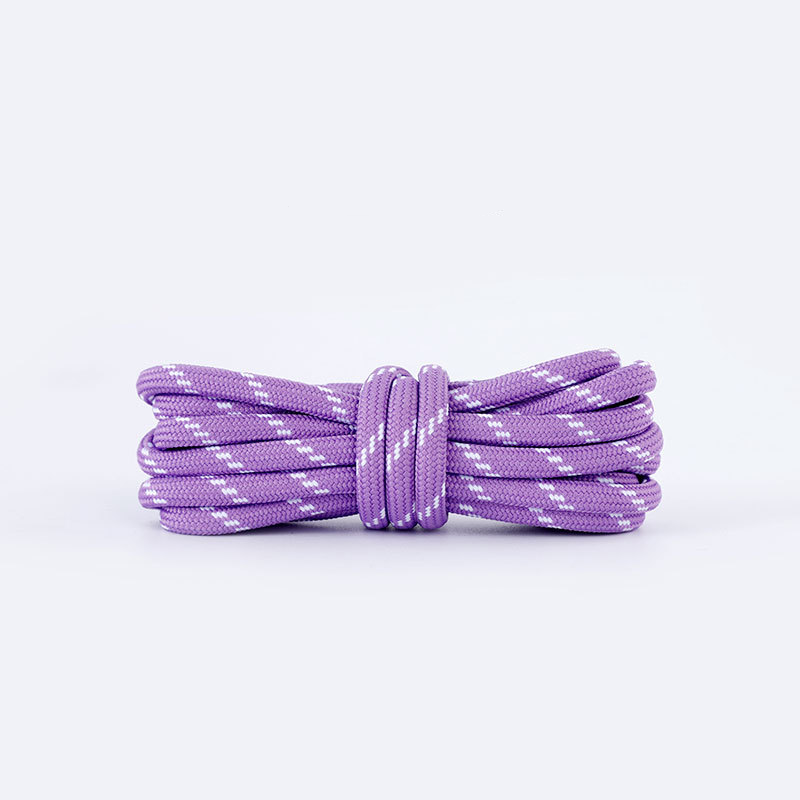 Accessori per scarpe lacci per scarpe da trekking e corsa rosa, bianco e viola lacci rotondi a tre punti corda_voghion.com