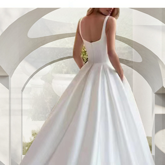 Damenbekleidung Leichtes Hochzeitskleid High-End-Sinn für Zertifikate Weißes Kleid Satin Einfaches Abschlusskleid im Waldstil für Outdoor-Reisen_voghion.com