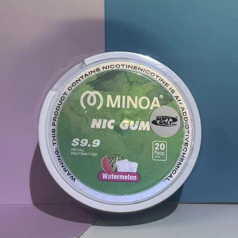 2025 New Minoa Nicorette Nic Gum 20 Pieces Per Can For Quit Nicotine_voghion.com