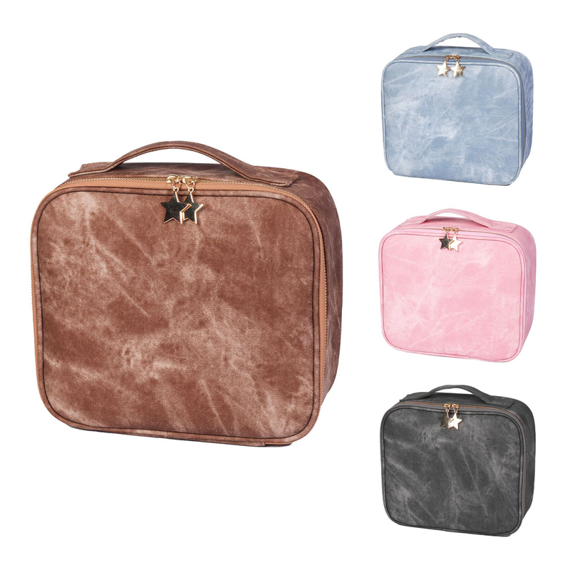 Celebrity New Model With Light Mirror Cosmetic Bag Large Capacity High End Cosmetic Box Portable Portable Cosmetic Storage Bag_voghion.com