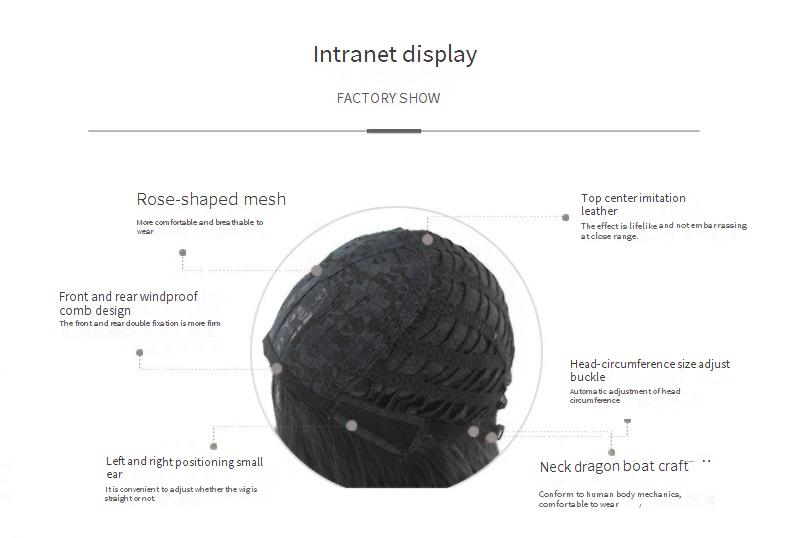 Synthetic Clip-in Small Curly Afro Short Curly Hair With Multiple Colors Optional African Wig Headpiece_voghion.com