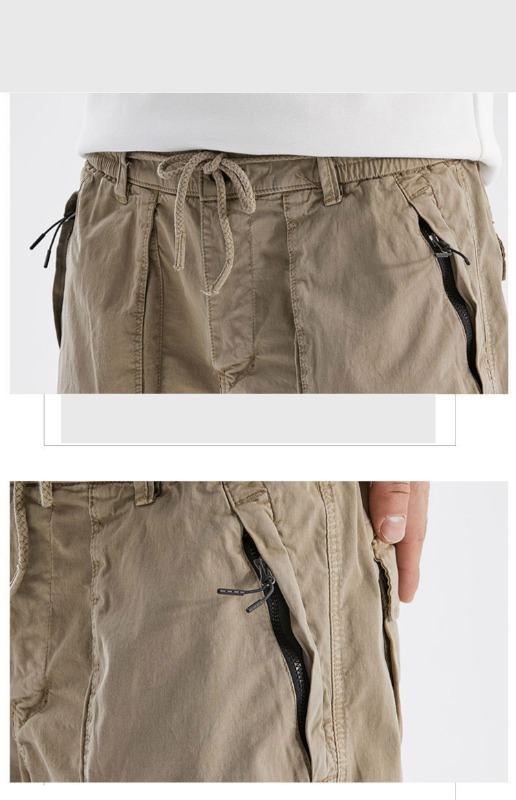 Men's Cargo Shorts - Breathable Summer Workwear With Multiple Pockets, Relaxed Fit, Lightweight & Durable Polyester, Casual Outdoor Shorts For Men_voghion.com