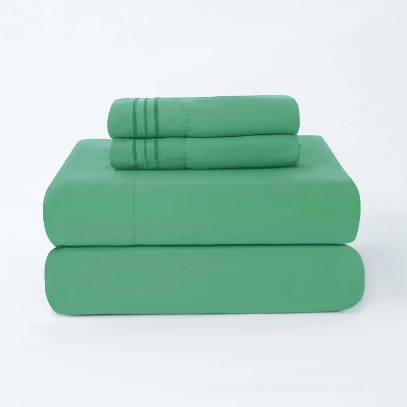 3/4PCs Polyester Bedding Set – Wrinkle-Resistant, Hypoallergenic, Soft & Breathable (Twin/Full/Queen/King, Multiple Colors & Patterns)_voghion.com