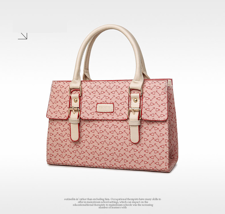 Fashion Bone Pattern Six-Piece Tote & Crossbody Bag Set For Women, Stylish & Versatile PU Handbag With Multiple Pockets_voghion.com
