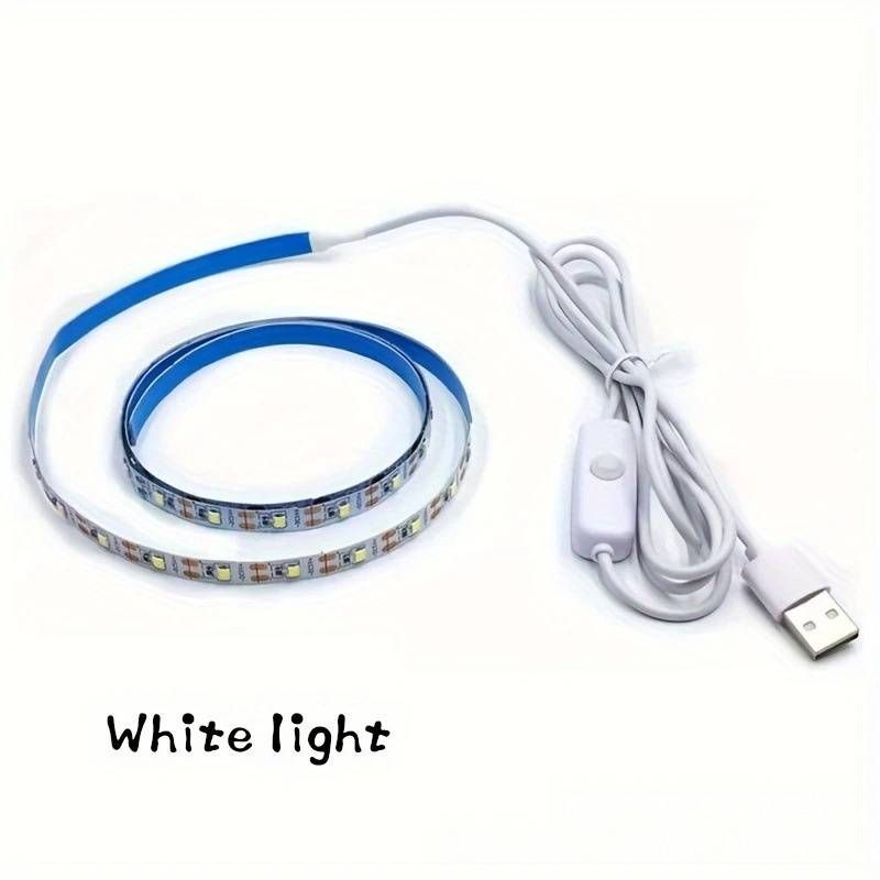 5-V-USB-Touchsensor-LED-Lichtleiste für Nähmaschinen, einstellbare Helligkeit, keine Batterie erforderlich, 2835-Chip, 30 LEDs/Meter, Warm-/Kaltweiß, CE-zertifiziert_voghion.com