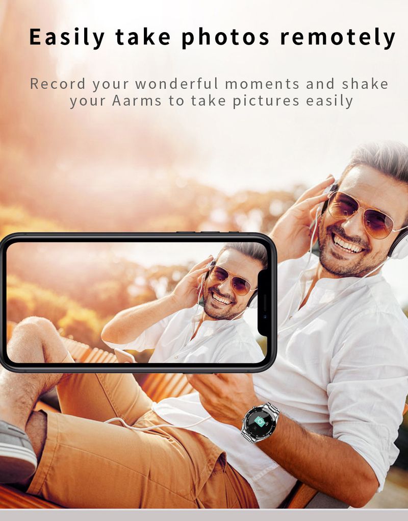 DIGE Bluetooth Smart Watch With Heart Rate Blood Oxygen Monitor, Touch Screen Fitness Tracker For Men, IP68 Waterproof, Sleep Tracking,_voghion.com