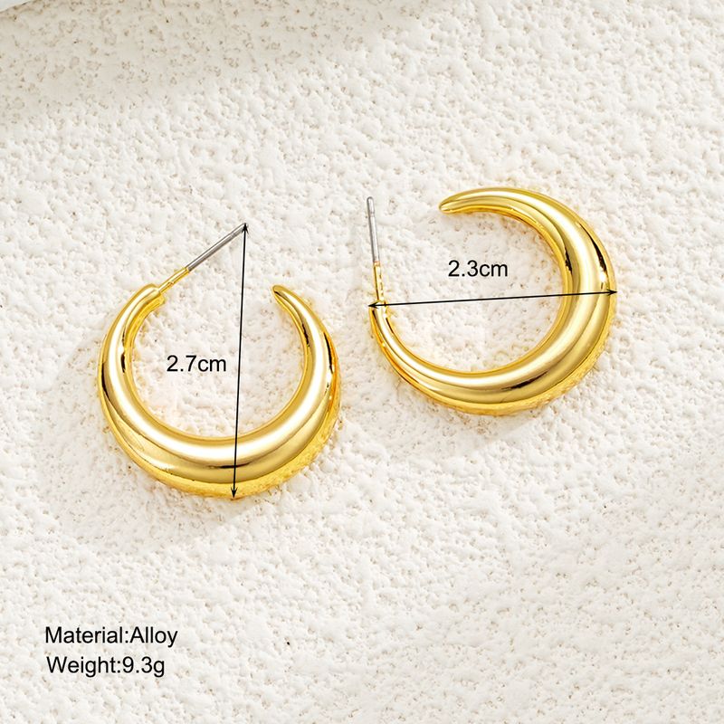 1 paire de manchettes d'oreilles élégantes en alliage de couleur unie avec étoile exagérée_voghion.com