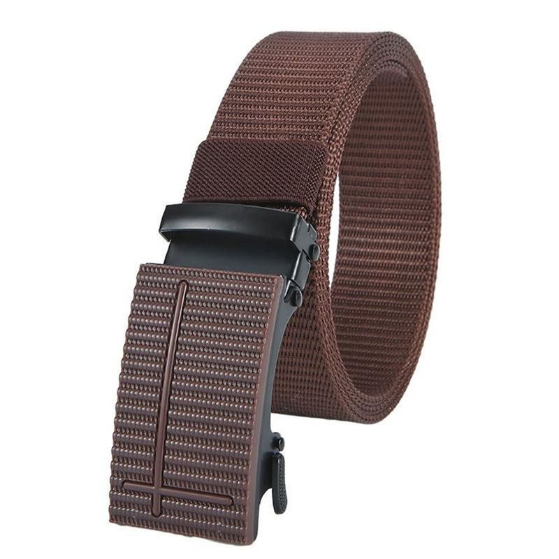 HOT Outdoor Elastic Casual Breathable Alloy Buckle Tactical Waistbelt Nylon Belt_voghion.com