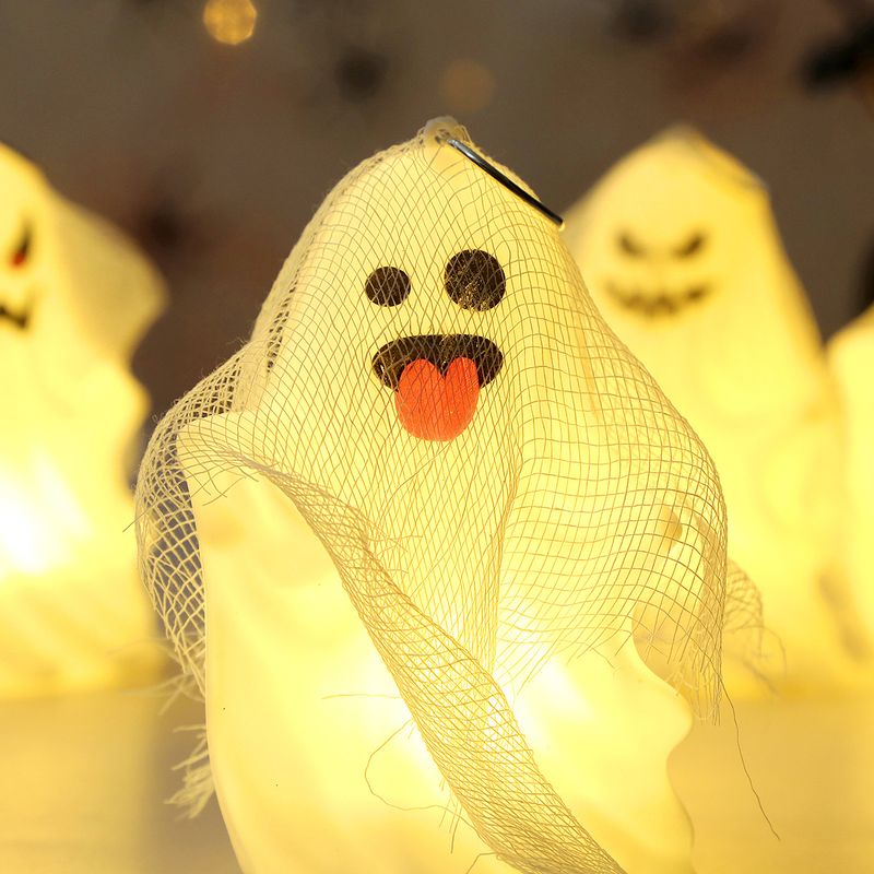 Halloween Ghost Decorations - Spooky Gauze Ghost Hanging Ornaments For Halloween Party, Trick Or Treat, Haunted House Decor (Set Of 4 Styles)_voghion.com