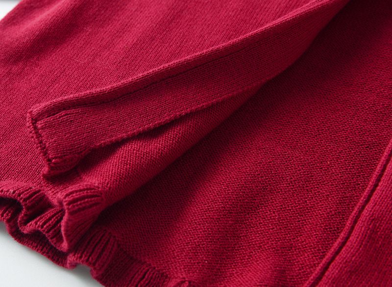 Baumwoll-Cardigan für Mädchen mit verstecktem Knopf – Leichter Prinzessinnen-Überwurf für Frühling und Herbst (90 cm – 160 cm, 3 klassische Farben)_voghion.com