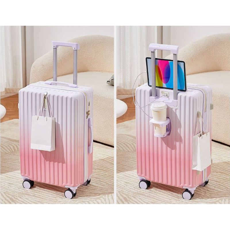 Valigia per donna da 20 pollici, bagaglio a rotelle giapponese e coreano con sfumatura di colore, aspetto elegante, da 26 pollici, per studenti_voghion.com