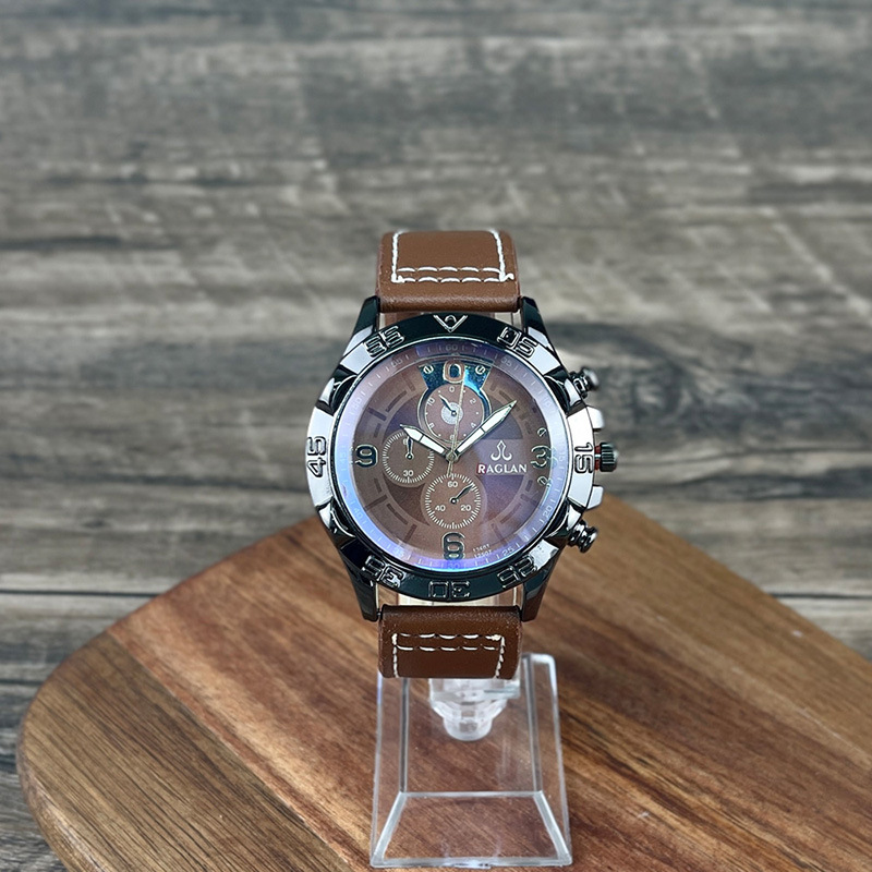 Mode herren trend casual blau licht spiegel große zifferblatt student quarzuhr_voghion.com