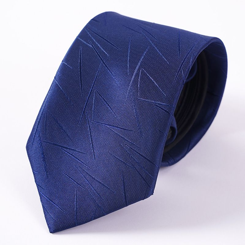 Cravatta da uomo con cerniera, elegante e formale, per donna, sposo, matrimonio, blu a righe, sottile, nera, senza nodo, facile da tirare_voghion.com